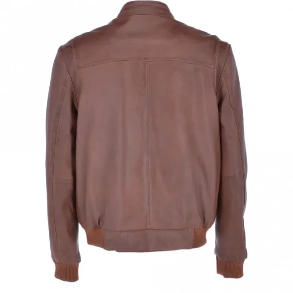 Elgin Men’s Brown Vintage Leather Bomber Jacket