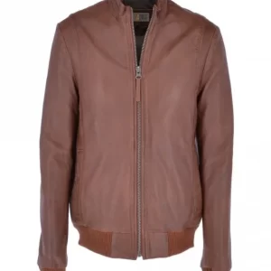 Elgin Men’s Brown Vintage Leather Bomber Jacket