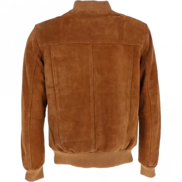 Luis Men’s Brown Suede Bomber Jacket